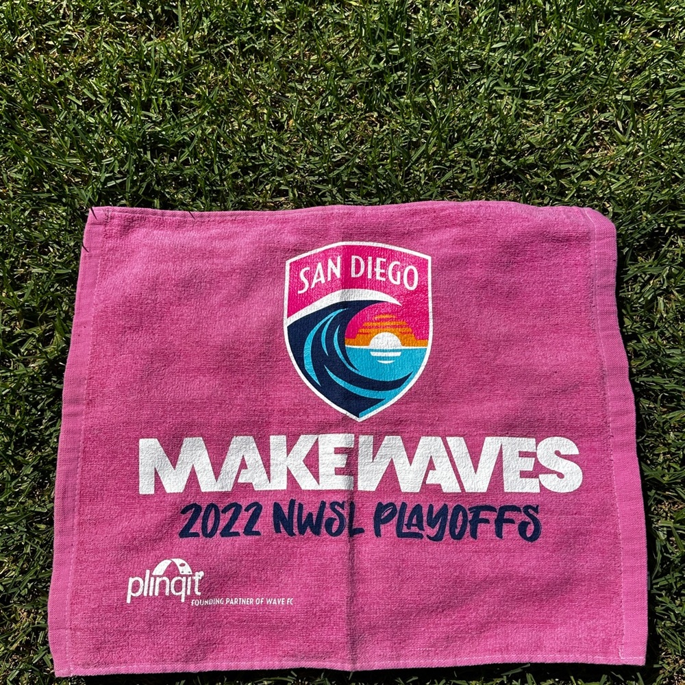 Pink San Diego Wave FC 2022 Playoffs Towel